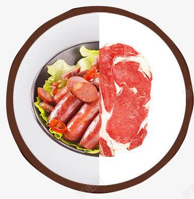 小香肠和鲜肉png免抠素材_新图网 https://ixintu.com 休闲食品 美味 美食 肉片 辣味小肉枣 零食 香肠 鲜肉