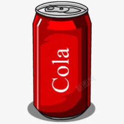 红色可乐罐素材
