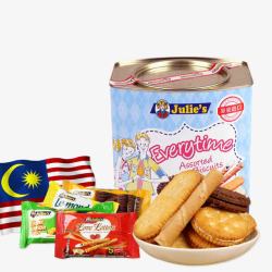 饼干罐装马来西亚进口饼干高清图片