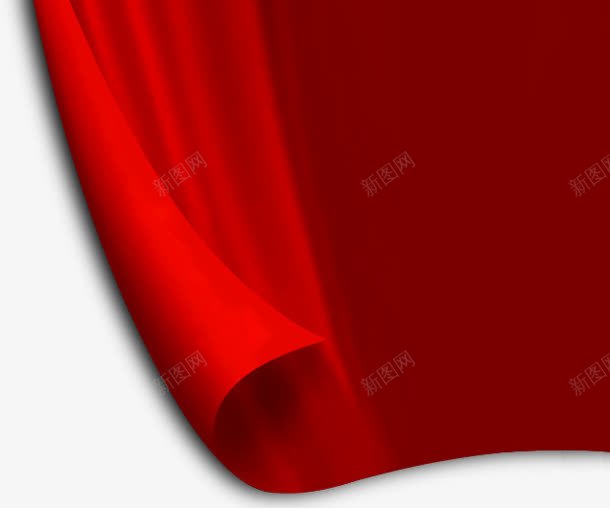 红色帷幕装饰png免抠素材_新图网 https://ixintu.com 帷幕 红色 装饰