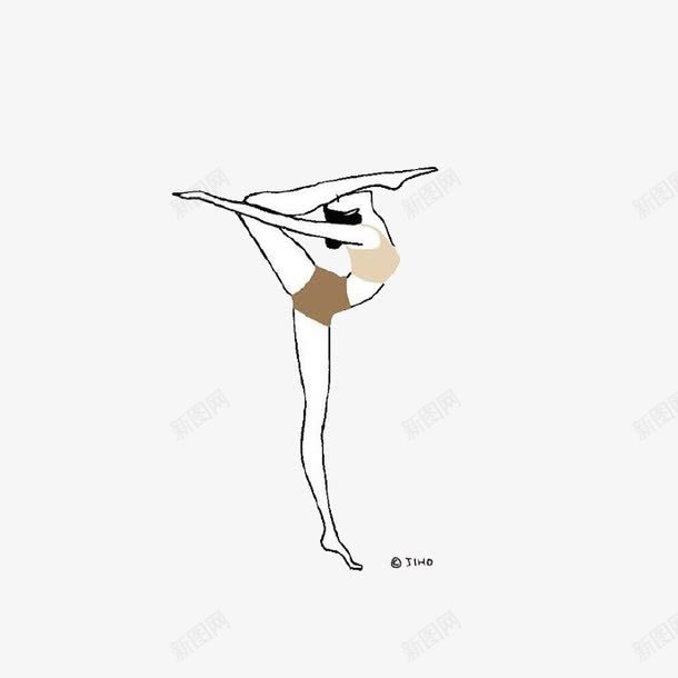 手绘舞蹈女孩png免抠素材_新图网 https://ixintu.com 卡通 卡通插画 女孩 手绘 舞姿 舞蹈 芭蕾舞 跳舞