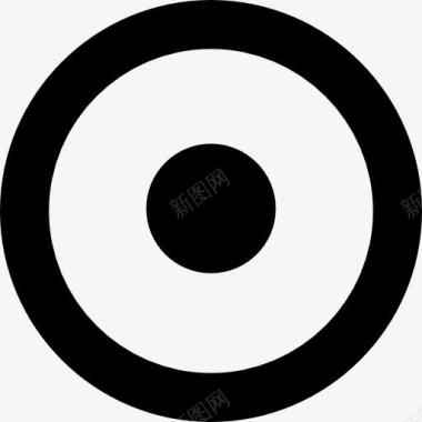 REC的圆形按钮图标图标