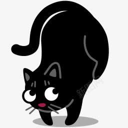 懒猫萌猫黑猫图标png_新图网 https://ixintu.com png 图标 懒猫 黑猫
