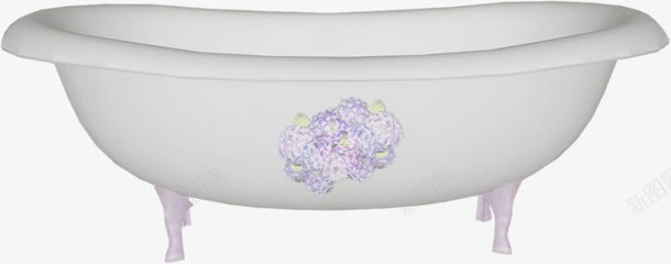 白色浴缸png免抠素材_新图网 https://ixintu.com 沐浴 洗澡 浴缸 白色