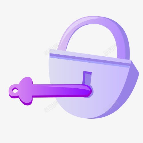 开锁道具png免抠素材_新图网 https://ixintu.com 开锁 紫色 设计 设计元素