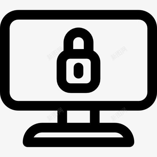 计算机图标png_新图网 https://ixintu.com 互联网 多媒体 安全设置 挂锁 浏览器 计算 计算机技术