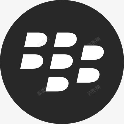黑莓扁圆形系统图标png_新图网 https://ixintu.com Blackberry 黑莓