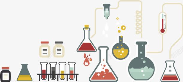化学医疗矢量图ai免抠素材_新图网 https://ixintu.com 化学药品矢量 化学试管 医疗 医药 矢量图