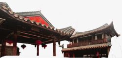 唯美精美中国风复古房子素材