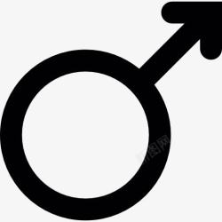男人的迹象男性性别符号图标高清图片