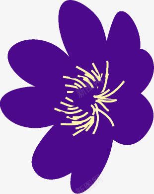 紫色花卉插画展板png免抠素材_新图网 https://ixintu.com 展板 插画 紫色 花卉