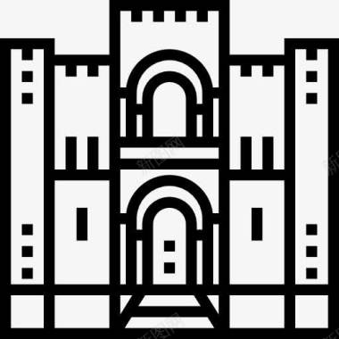 老科英布拉大教堂图标图标