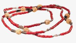 红绳金属装饰品素材