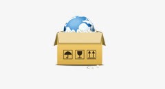 纸箱地球仪图图标png_新图网 https://ixintu.com 地球仪 纸箱
