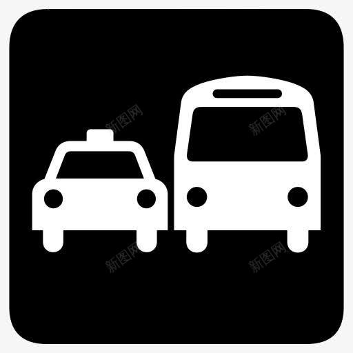 汽车地面交通运输AIGA符号标志图标png_新图网 https://ixintu.com Cars ground traffic transportation 交通 地面 汽车 运输