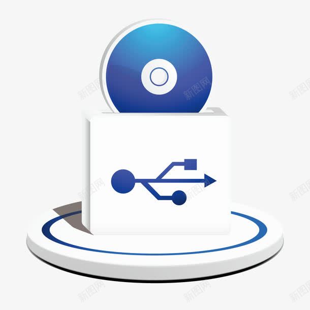 光盘与USB接口png免抠素材_新图网 https://ixintu.com USB接口 png图片 光盘