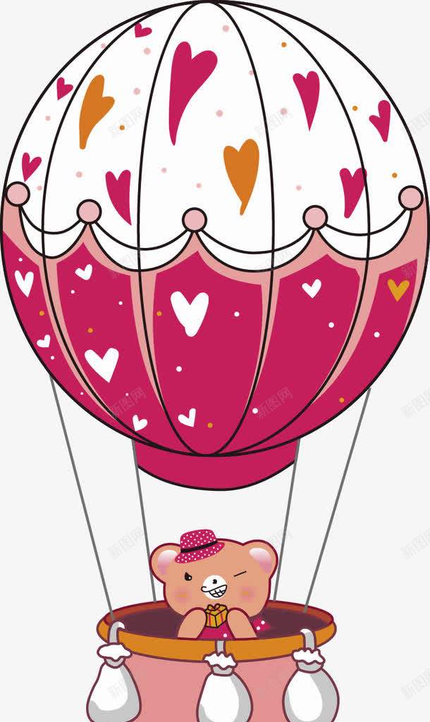 红色卡通热气球装饰图案png免抠素材_新图网 https://ixintu.com 免抠PNG 卡通 热气球 红色 装饰图案