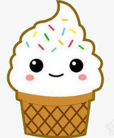 白色冰淇淋png免抠素材_新图网 https://ixintu.com 卡通冰淇淋 卡通蛋糕 卡通食物