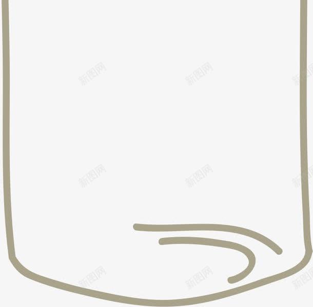 水瓶矢量图ai免抠素材_新图网 https://ixintu.com VI 卡通 手绘 牌子 玻璃瓶 简约 线条 透明 矢量图