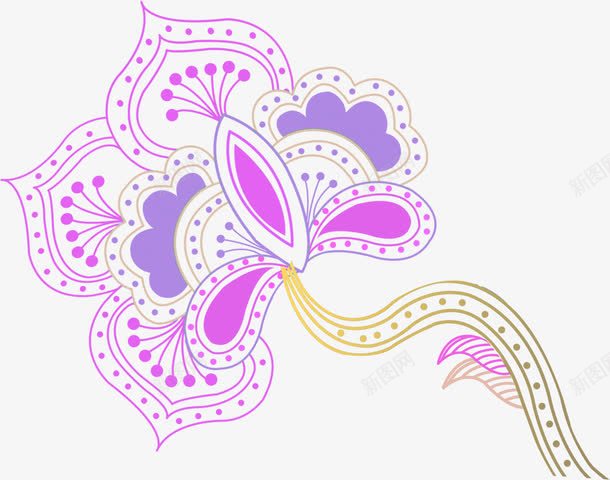 手绘粉色花卉外国海报png免抠素材_新图网 https://ixintu.com 外国 海报 粉色 花卉