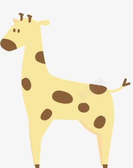手绘长颈鹿png免抠素材_新图网 https://ixintu.com 手绘动物 长颈鹿 鹿