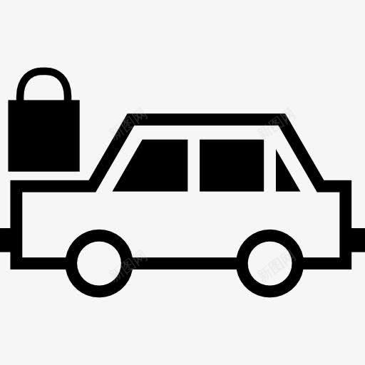 Padlock开车图标png_新图网 https://ixintu.com 安全 汽车 汽车安全 车辆 运输