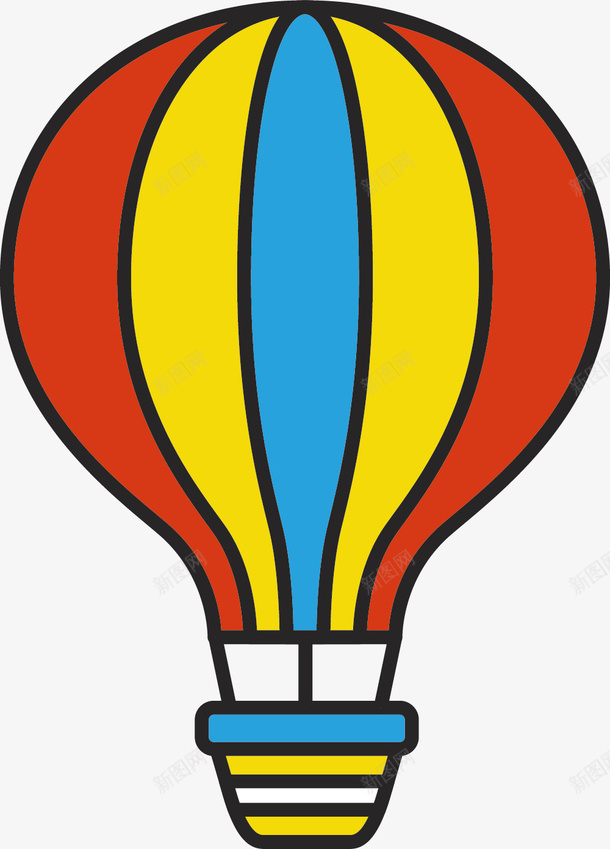 三色对称热气球矢量图eps免抠素材_新图网 https://ixintu.com 三色 三色热气球 对称 炫彩热气球 炫彩风格 矢量热气球 矢量图