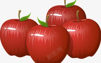 水果png免抠素材_新图网 https://ixintu.com 可口 可爱 手绘 拉筒 红色 红苹果 美味 苹果 质感