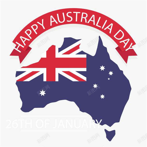 蓝色澳大利亚国旗地图矢量图ai免抠素材_新图网 https://ixintu.com AustraliaDay 澳大利亚 澳大利亚地图 澳大利亚日 澳大利日国旗 矢量png 矢量图