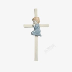十字架陶瓷男孩素材