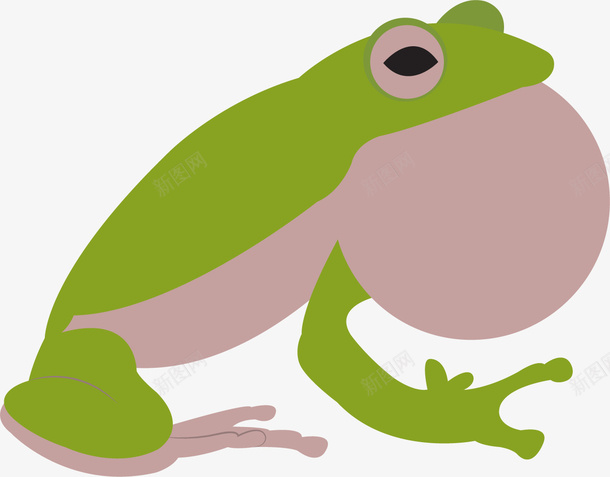 蛙鸣的卡通蛙png免抠素材_新图网 https://ixintu.com 动画青蛙 卡通蛙 卡通青蛙 可爱的青蛙 蛙类 蛙鸣