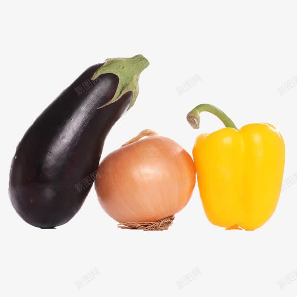 站立着的蔬菜png免抠素材_新图网 https://ixintu.com 洋葱 甜椒 粉色 紫色 茄子 黄色