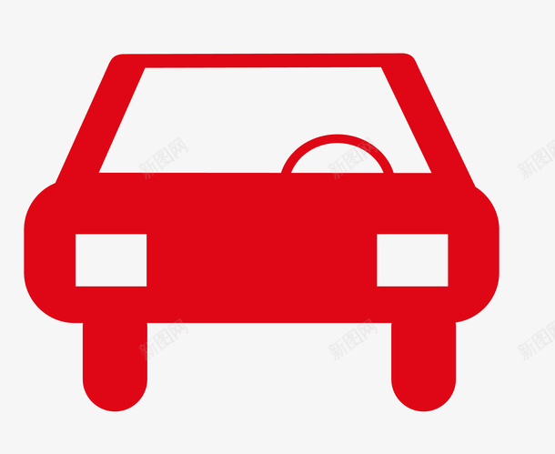 红色汽车简图png免抠素材_新图网 https://ixintu.com 一辆 卡通 手绘 方向盘 汽车 简笔 红色 车轮