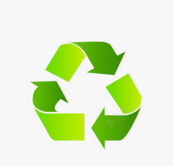 绿色回收标签矢量图素材