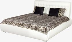 豹纹床单大床高清图片
