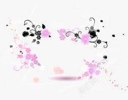 甜美花纹素材