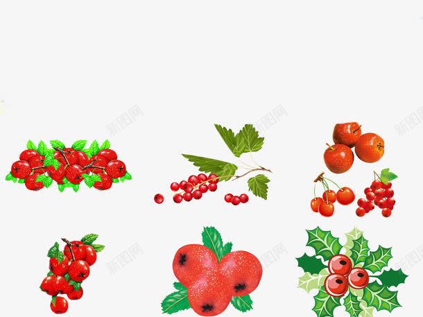 红色的果子png免抠素材_新图网 https://ixintu.com 小鲜肉 果子 水 红色 装饰