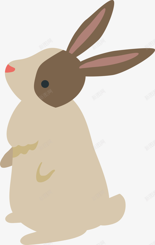 咖啡色卡通可爱兔子png免抠素材_新图网 https://ixintu.com 卡通兔子 可爱兔子 小动物 春天 春季 春日 自然