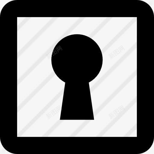 小孔图标png_新图网 https://ixintu.com 块 安全挂锁 工具和用具 锁孔 隐私