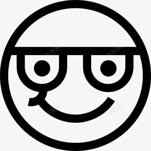 Nerd图标png_新图网 https://ixintu.com 书呆子 人界面 感情 表情 表情符号 表意文字 面孔