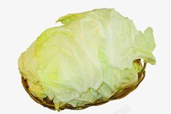 大白菜装饰篮子里的大白菜高清图片