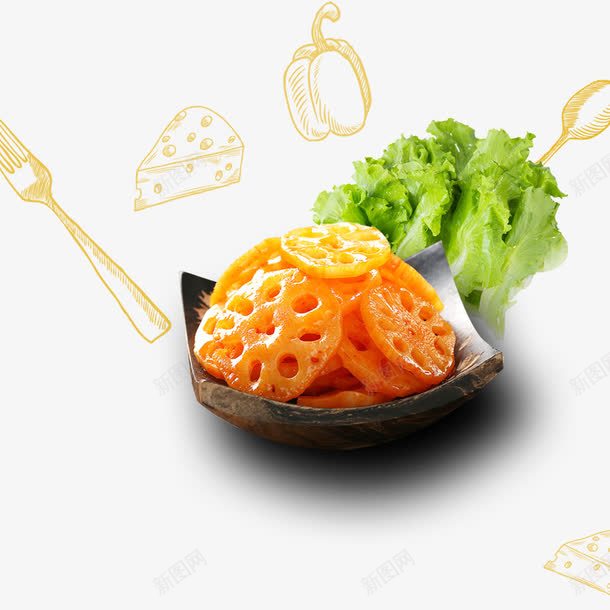 蔬菜沙拉png免抠素材_新图网 https://ixintu.com 三明治 减肥餐 沙拉 蔬菜 钗子