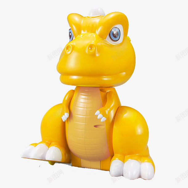 塑料玩具恐龙png免抠素材_新图网 https://ixintu.com 产品实物 免费png图片 恐龙 玩具 黄色