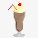 milkshake巧克力食物奶昔Retro50s高清图片