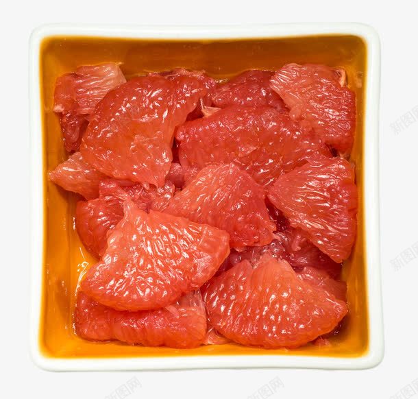 红色柚子肉png免抠素材_新图网 https://ixintu.com 柚子 水果 碗 食物