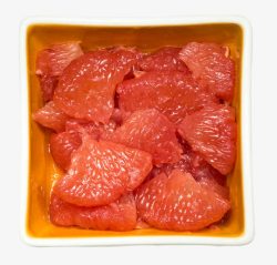 红色柚子肉素材