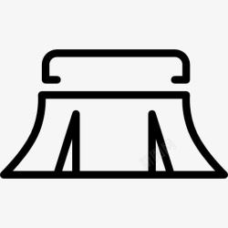 扫帚用力扫扫帚图标高清图片