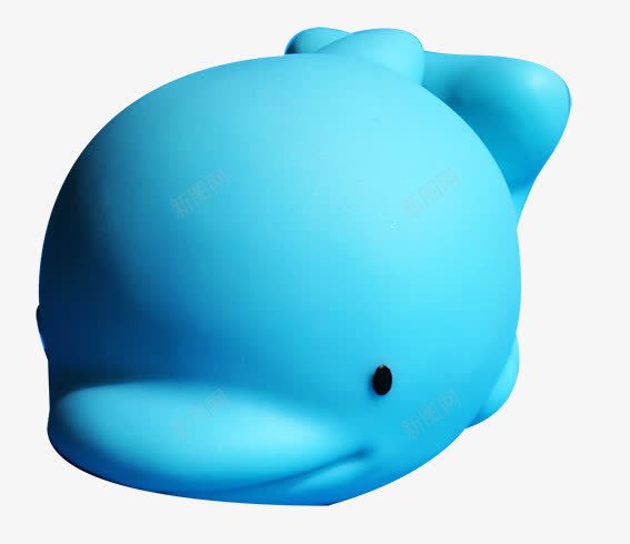鲸鱼卡通玩具png免抠素材_新图网 https://ixintu.com 卡通 玩具 蓝色 鲸鱼