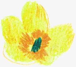 黄色油画花朵卡通png免抠素材_新图网 https://ixintu.com 卡通 油画 花朵 黄色