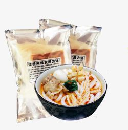 方便面和料包砂锅米线料包高清图片